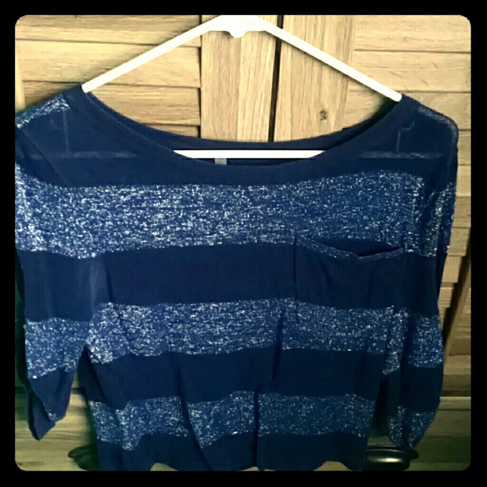 Sheer Striped top